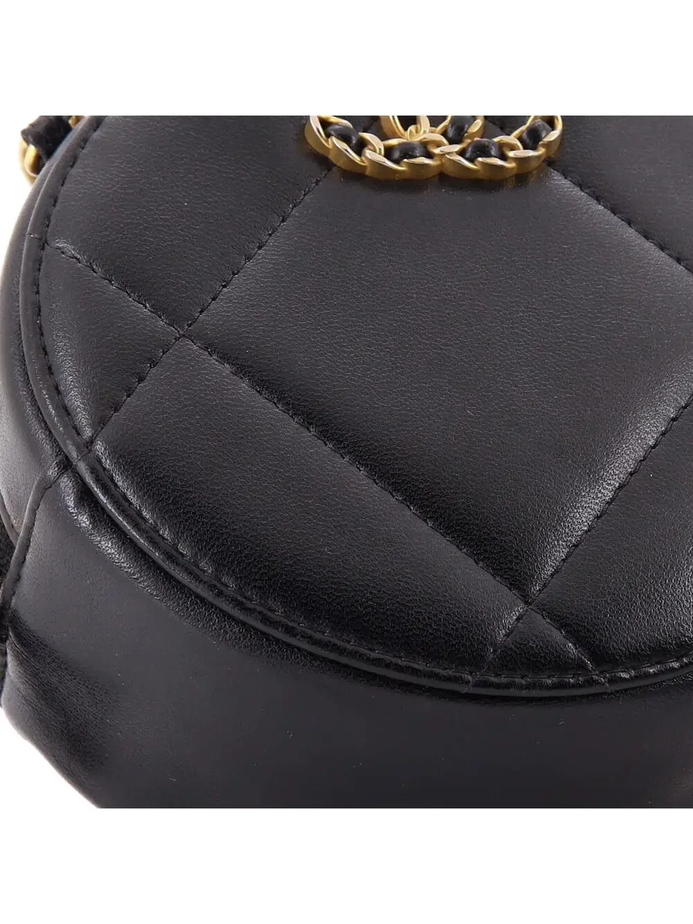 Chanel 19 Round Clutch With Chain #227116C24B